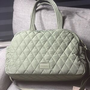 Vera  Bradley Grand Traveler Bag in Ultralight Sage Olive Green Sage